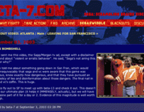 Sega - "Beta-7"<br />