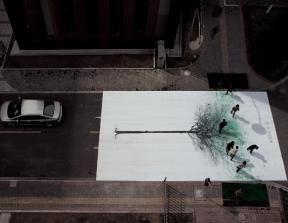  China Environmental Protection Foundation - "Green Pedestrian Crossing"<br />photo credit: thisiscolossal.com