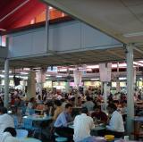 A hawker center in Singapore.<br />photo credit: Wikipedia